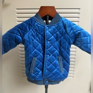 First Impressions Royal Blue Quilted Puffer Jacket